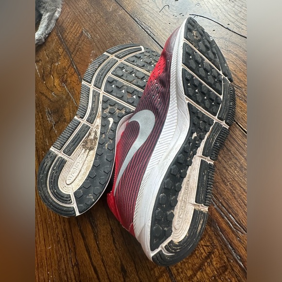 Nike Zoom Pegasus 34 (GS) 881953-600 Kid's Size 5.5Y Red/Black/White - Picture 2 of 6